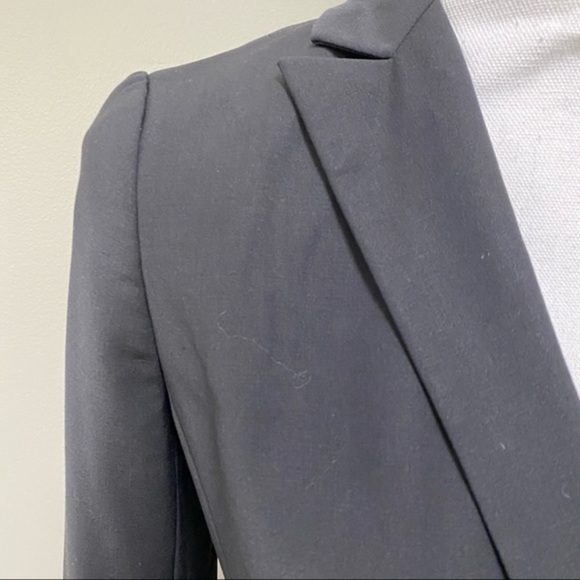 Ann Taylor Wool Blend Gathered Sleeve Blazer - Picture 3 of 9